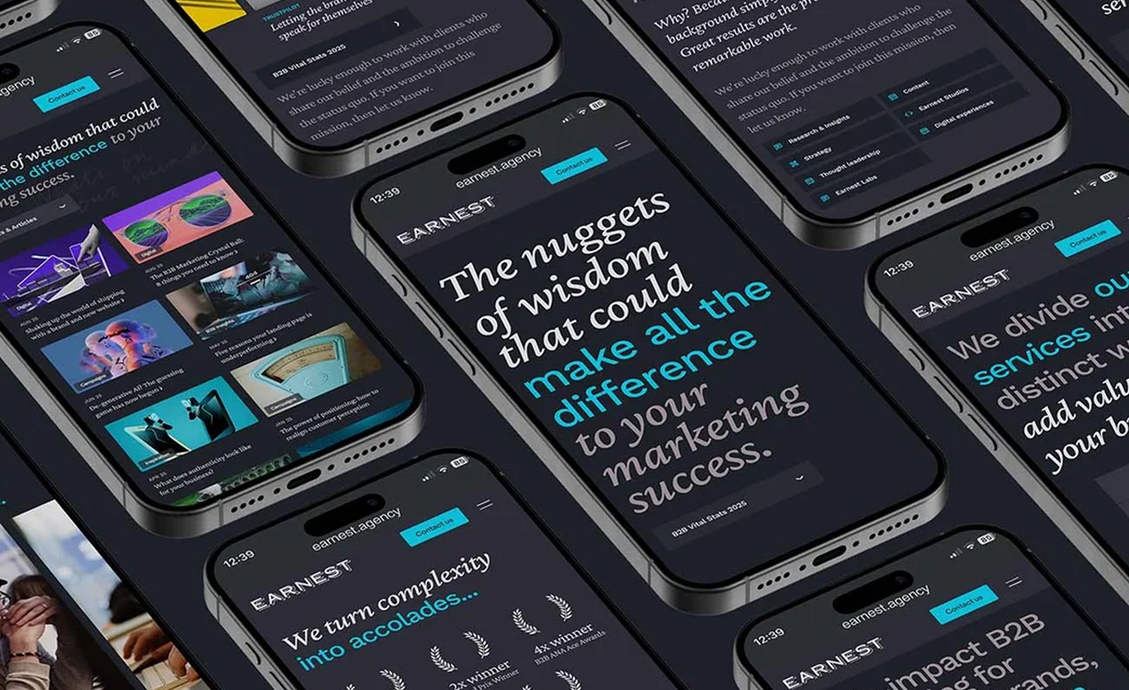 Earnest Website on Mobile Phones